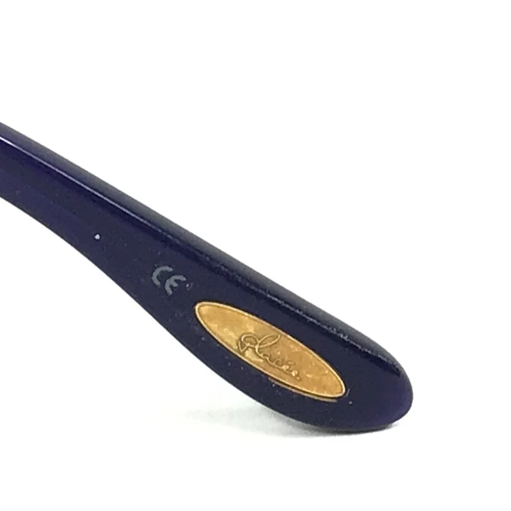 Glacee Eyeglasses Frames MOD 6761 C3 Matte Purple Ribbed Cat Eye 52-17-135
